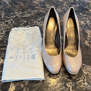 Stuart Weitzman Platswoon Platform Pump with dust bag